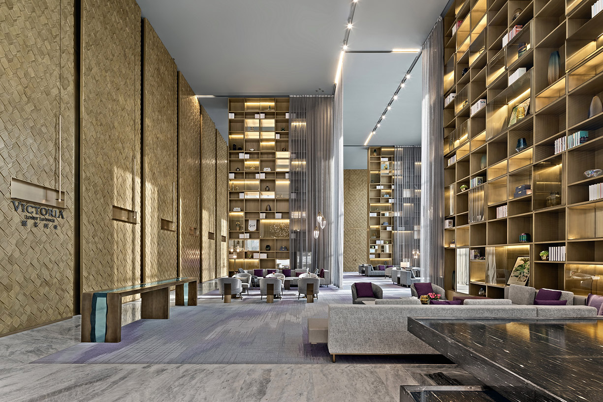 YANG杨邦胜酒店设计公司五星级商务酒店设计作品_太原皇冠假日酒店大堂吧