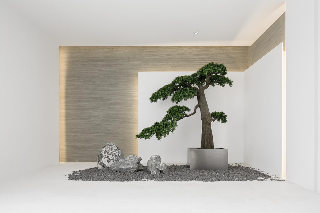 深圳高端地产样板房软装设计作品_深圳首开龙湖天琅样板房入口艺术品_YANG设计集团