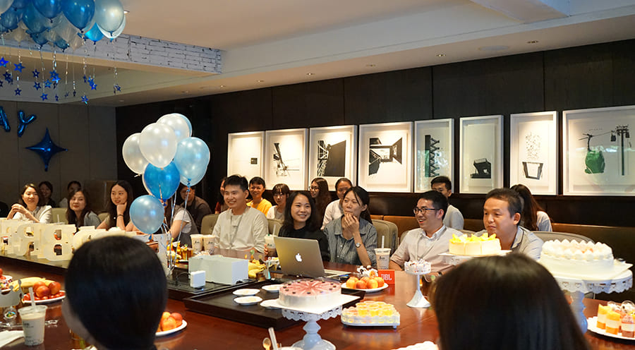 相约杨邦胜设计集团生日会现场