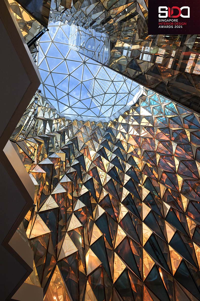 南京金鹰G酒店荣获2021新加坡室内设计酒店公共空间完成类金奖