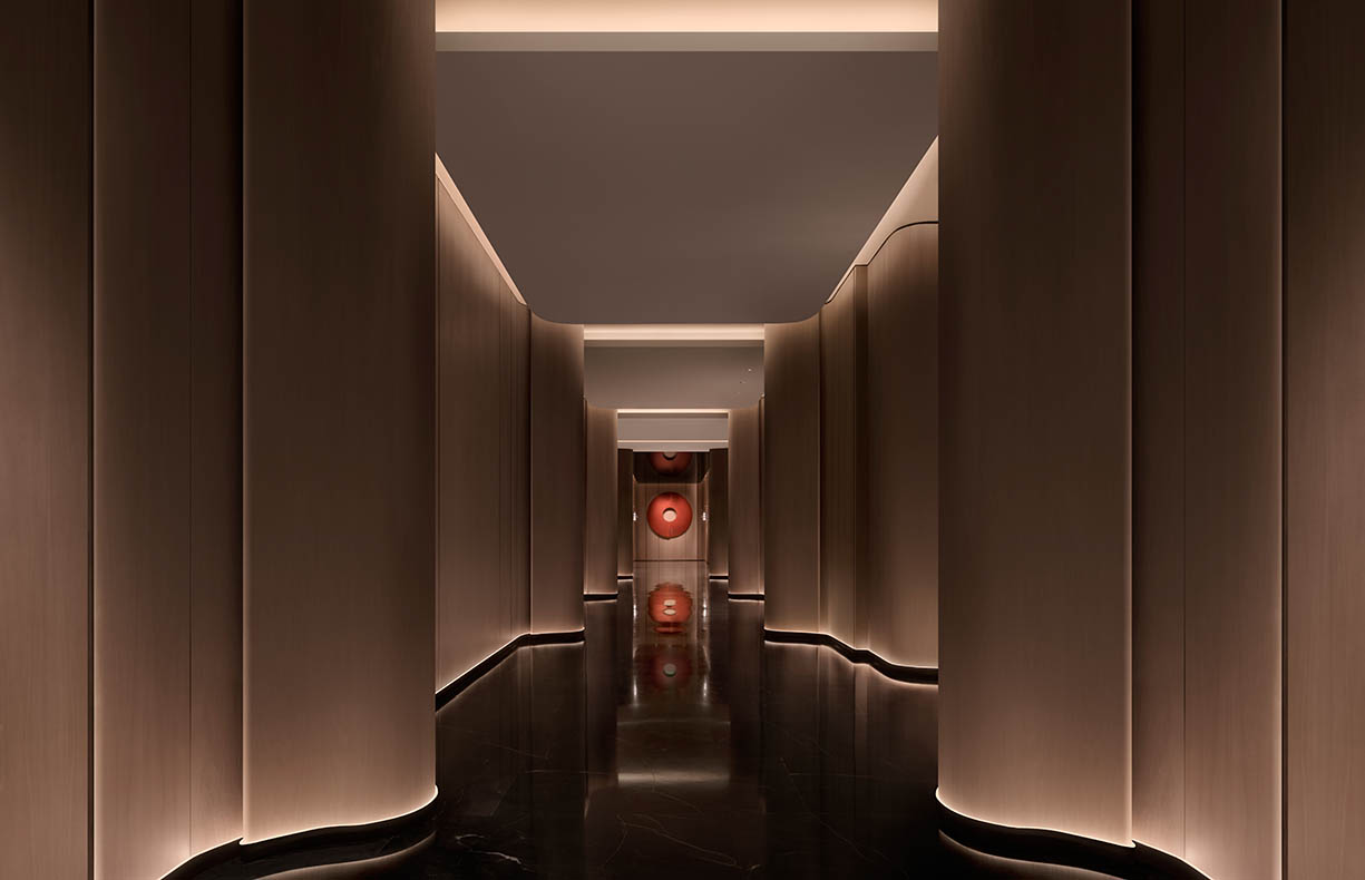 杨邦胜公司五星级商务酒店设计作品_上海大华长风华邑酒店_电梯厅